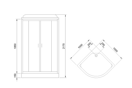 Фото душевая кабина royal bath rb 100x100 см rb100hk7-wt