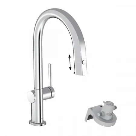 Фото смеситель для кухонной мойки hansgrohe aqittura 76826000