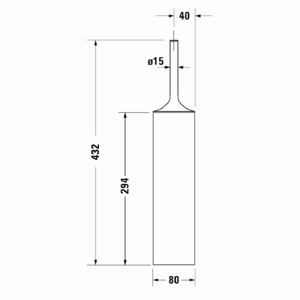 Фото ершик напольный duravit starck t 99451000 цвет: хром