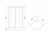 Фото душевая кабина royal bath нк rb100hk6-gc-bl    100x100 см