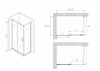 Фото душевое ограждение abber schwarzer diamant ag30120b5-s100b5 120x100 см