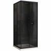Душевое ограждение Abber Schwarzer Diamant AG02100BDTH 100x100 см