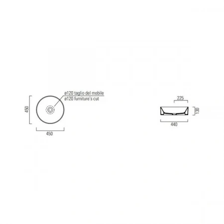 Фото раковина накладная gsi kube x 45 см 9427pvc11