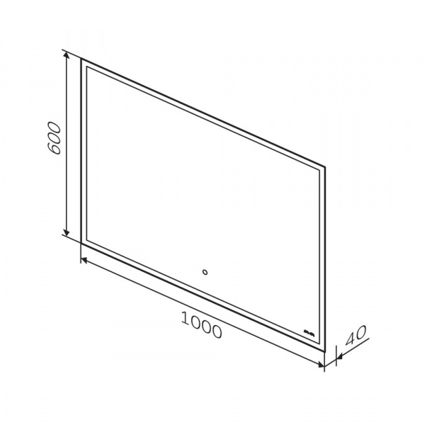 Фото зеркало с led подсветкой am.pm spirit 2.0 100 см m71amox1001sa