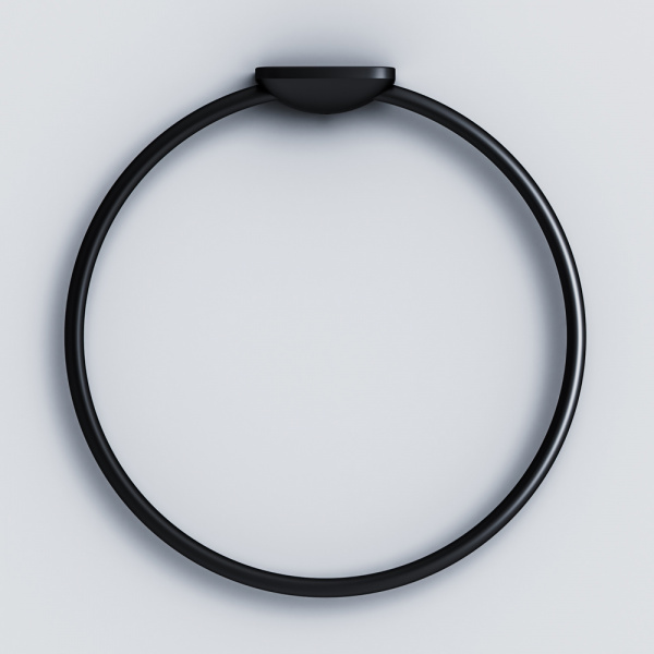 Фото кольцо для полотенец am.pm inspire 2.0 black edition a50a34422