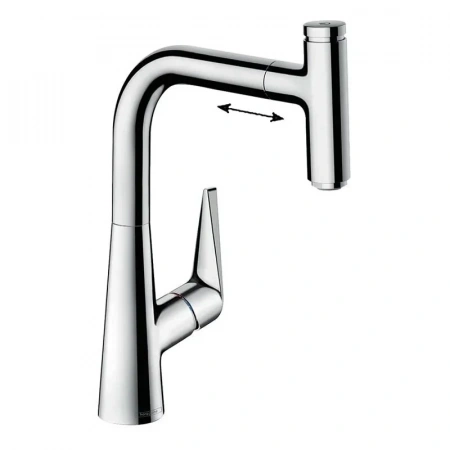 Фото смеситель для кухонной мойки hansgrohe talis select 73853000
