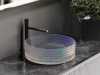 Фото раковина накладная ceramicanova cristal 36 см, цвет: неон cn6059