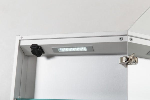 Фото зеркальный шкаф belbagno 60 см spc-1a-dl-bl-600