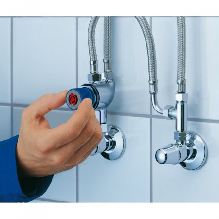Фото термостатический смеситель для раковины grohe grohtherm micro 34487000
