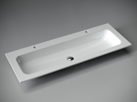 Фото раковина накладная ceramicanova element 121 см, цвет: белый cn7016