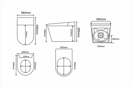 Фото унитаз с инсталляцией abber bequem ac1123sr-ac0101p