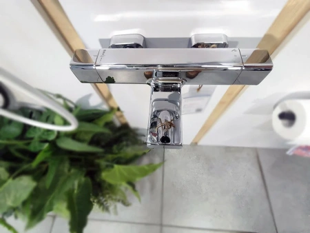 Фото термостатический смеситель для ванны hansgrohe ecostat e 15774000
