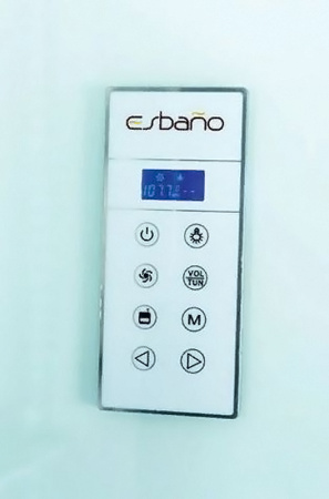 Фото душевая кабина esbano led es-l90ckr 90x90 см