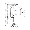 Фото смеситель для раковины hansgrohe logis 71100670