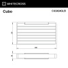 Фото мыльница-решетка whitecross cubo cu2424glb, цвет: золото брашированное