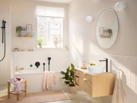 Фото смеситель для раковины hansgrohe rebris s 72580670