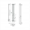 Фото электрический полотенцесушитель indigo  style 4 pro 120/18 lspre120-18wmrt