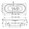 Фото акриловая ванна vagnerplast briana 180x80 см