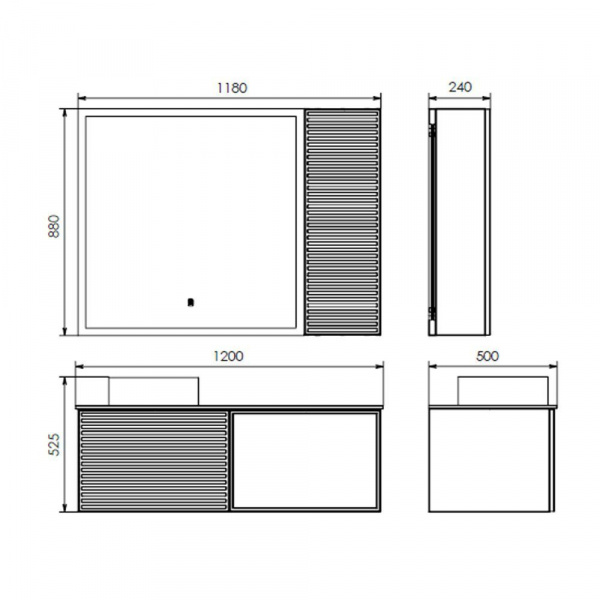 Фото тумба с раковиной comforty геленджик 120 см 00-00017877
