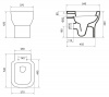 Фото унитаз приставной belbagno vaso 54 см bb127cp