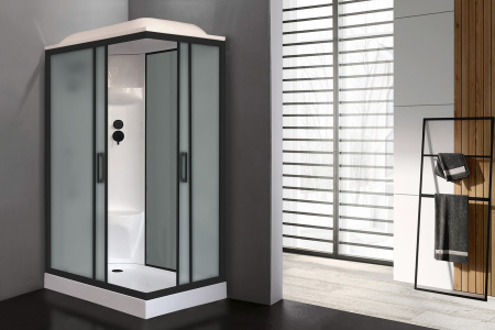 Фото душевая кабина royal bath нр rb8120hp6-gc-bl-l 120x80 см