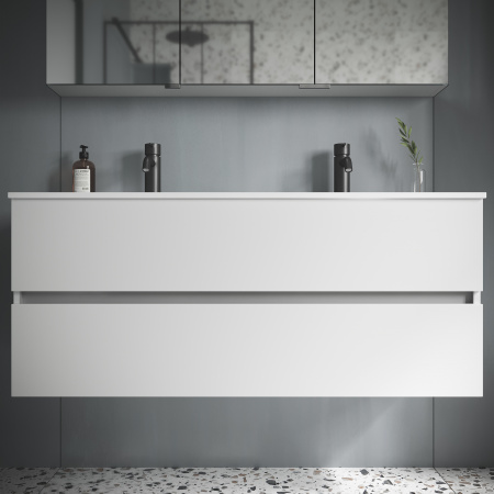 Фото тумба под раковину sancos urban 120 см, цвет: белый ur120-2w