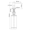 Фото встраиваемый дозатор для мыла wasserkraft k-1499