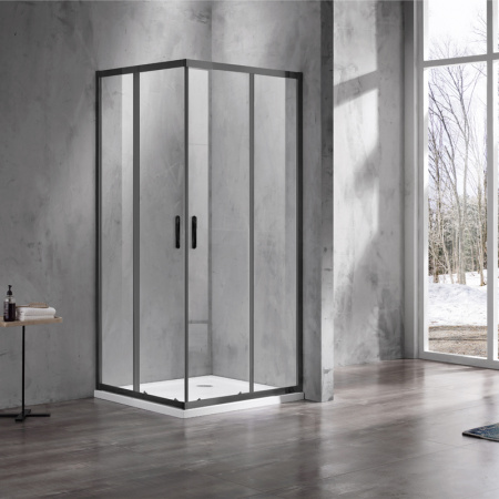 Фото душевое ограждение  azario milton  100x200 см az-nd1142 1000 black