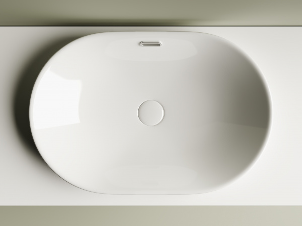 Фото раковина встраиваемая ceramicanova element 60 см, цвет: белый cn5020