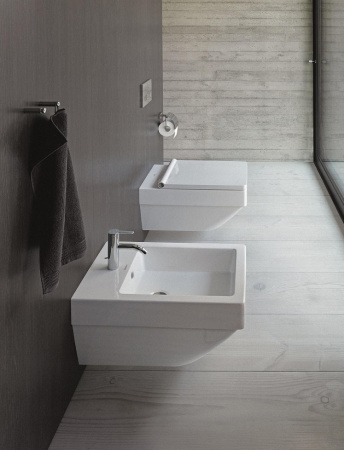Фото унитаз подвесной безободковый duravit vero air 57 см 2525090000