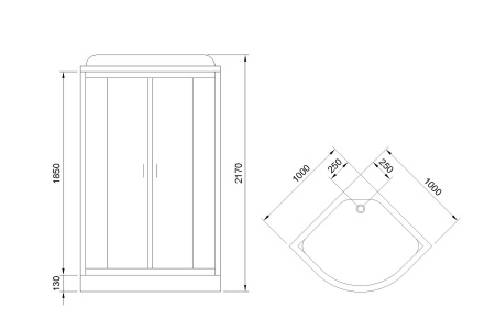 Фото душевая кабина royal bath нк rb100hk6-wc    100x100 см