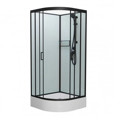 Фото душевая кабина frank f409/1 m black 90x90 см 20063