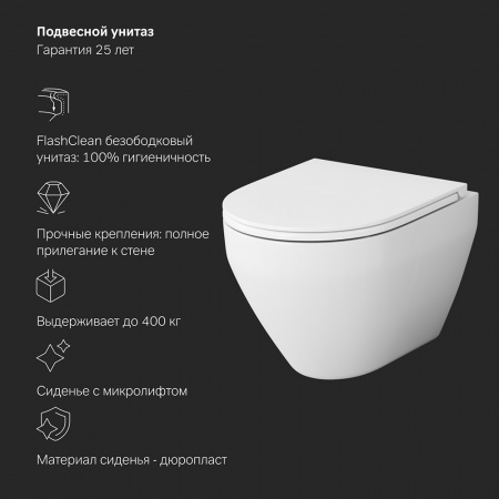 Фото унитаз с инсталляцией am.pm spirit v2.0 is100101.701700