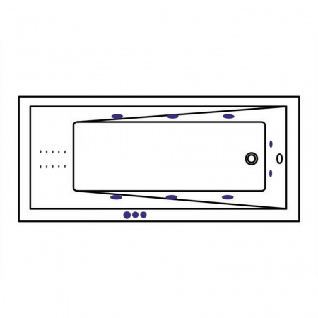 Фото акриловая ванна whitecross wave 160x70 см smart nano 0101.180080.100.smartnano.gl