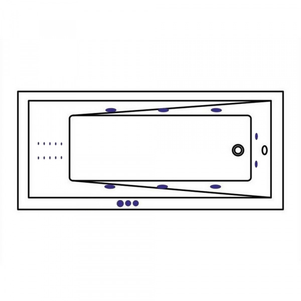 Фото акриловая ванна whitecross wave 160x70 см smart nano 0101.160070.100.smartnano.gl