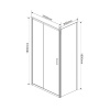 Фото душевой уголок vincea garda 160x90 см vsr-1g9016ch