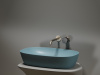 Фото раковина накладная ceramicanova element 60 см, цвет: зеленый cn6049mlg
