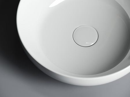 Фото раковина накладная ceramicanova element 37 см, цвет: белый cn6020