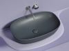 Фото раковина накладная ceramicanova element 60 см, цвет: антрацит cn6049mdh