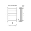 Фото электрический полотенцесушитель azario verona 50x80 см цвет: белый az04858w