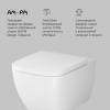Фото унитаз подвесной безободковый с сиденьем am.pm gem c901701sc