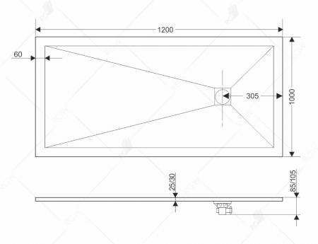 Фото поддон rgw st-g 100x120 см 16152012-02