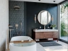 Фото напольный смеситель для ванны hansgrohe metropol 32532140