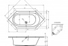Фото акриловая ванна riho kansas 190x90 см