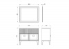 Фото зеркало asb woodline марика 100 см цвет: белый 12395 б