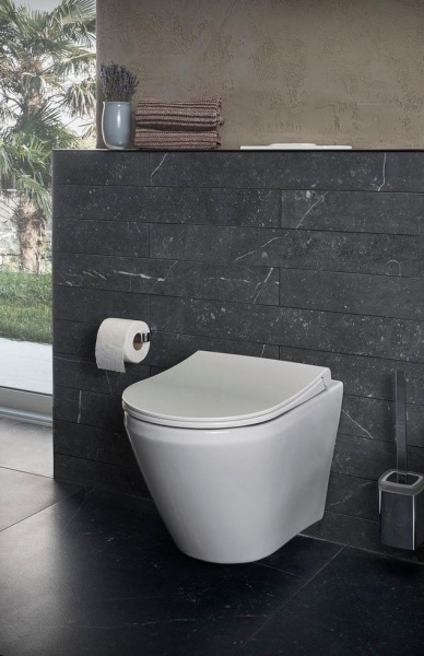 Фото унитаз подвесной безободковый vitra integra round 7041b003-0075
