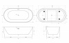 Фото акриловая ванна belbagno bb411-1700-800-matt 170x80 см