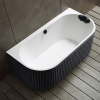 Ванна из искусственного камня Abber Leipzig 170x80 см AM9916BW