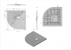 Фото поддон vincea 90x90 см vst-4sq9090g