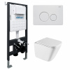 Унитаз с инсталляцией Abber Rechteck AC1219TC-AC0105-AC0121MW
